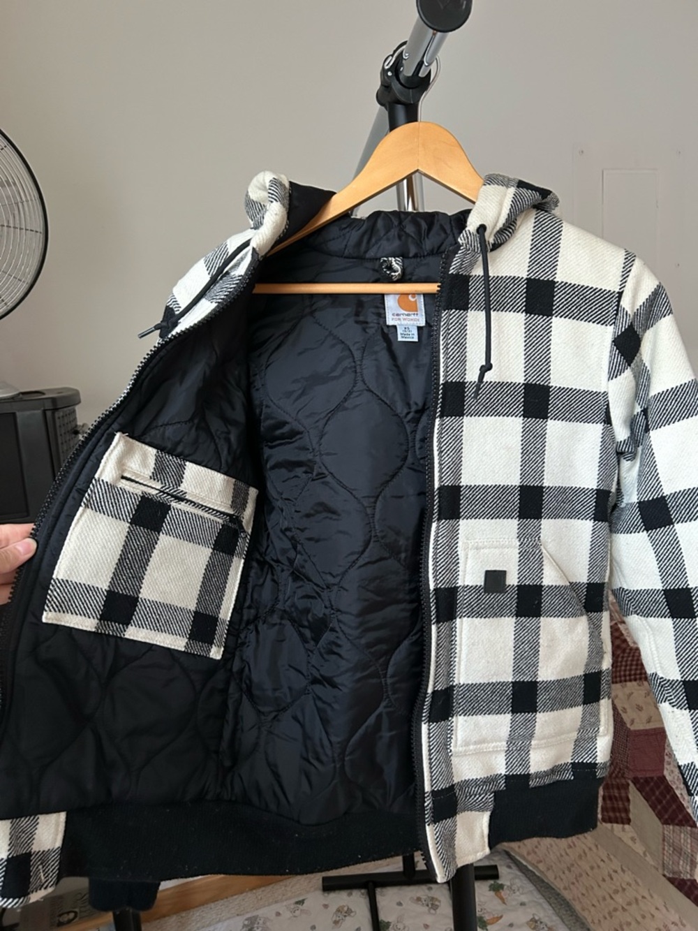 Carhartt Quilted Plaid Wool Jacket Women’s XS